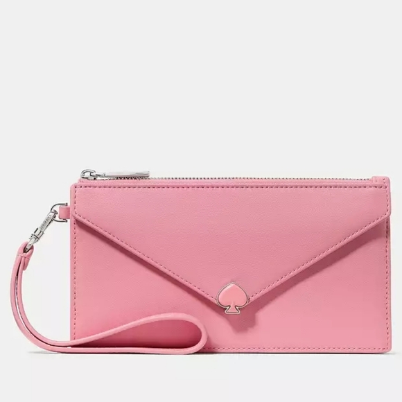 kate spade Handbags - Kate spade Yours Truly Envelope Wristlet (Pink Grapefruit Soda)